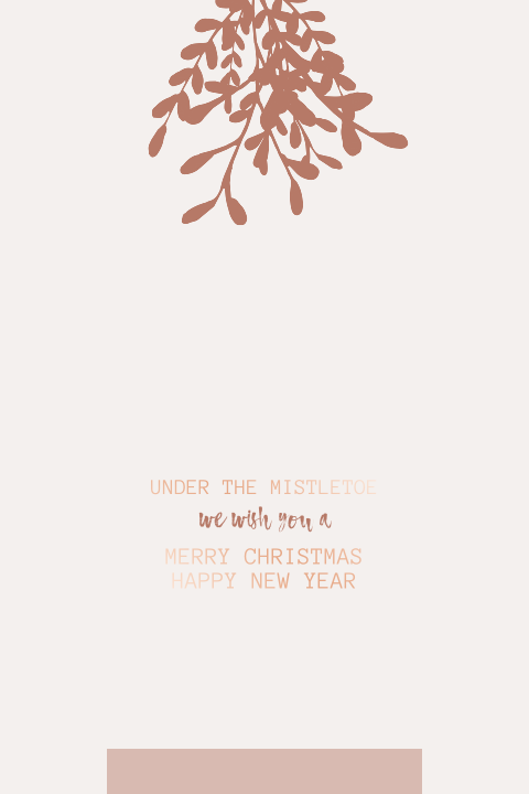 Mistletoe | save the date kerstkaart