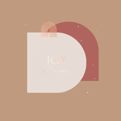 Joy to the world | kerstkaart met tekst
